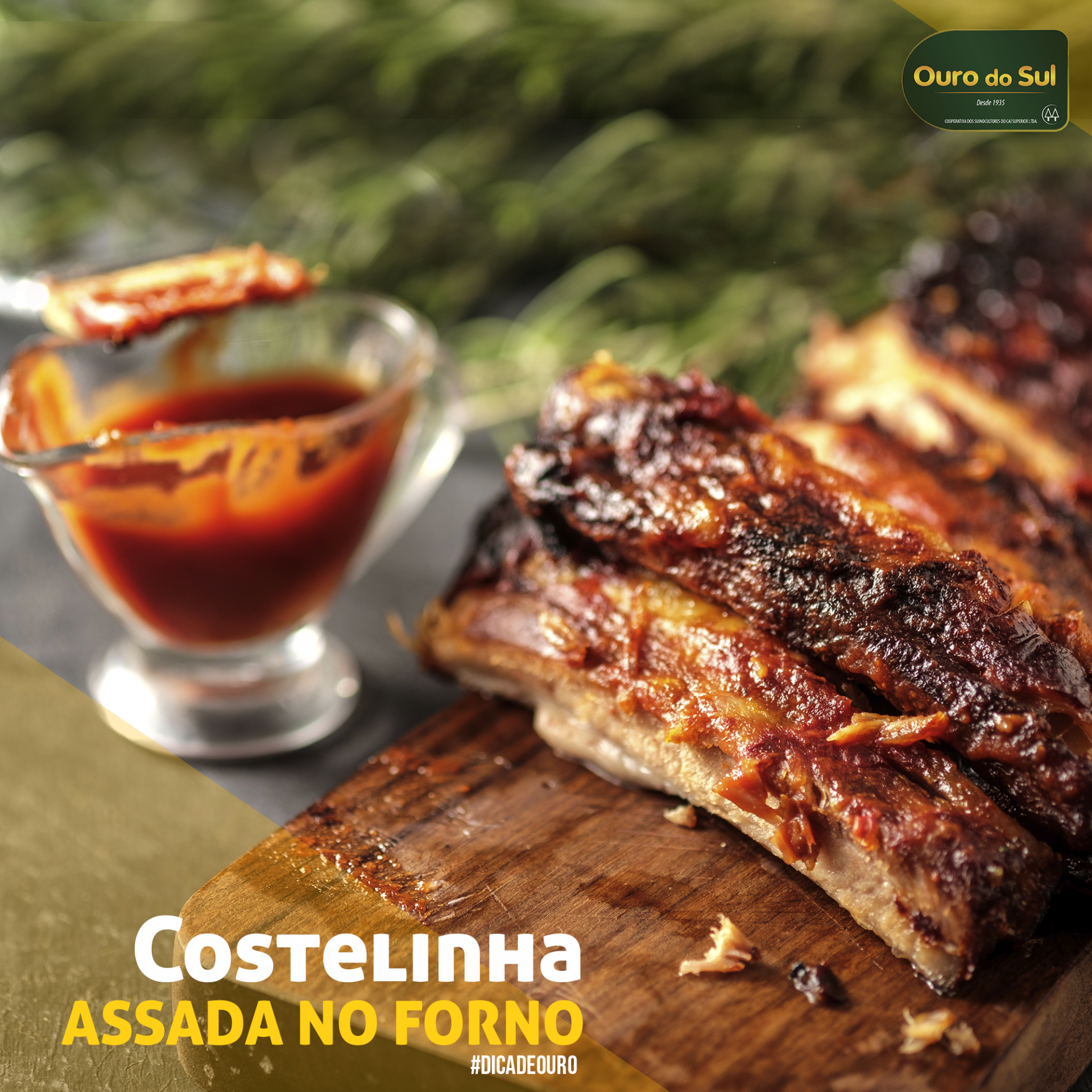 Costelinha assada no forno