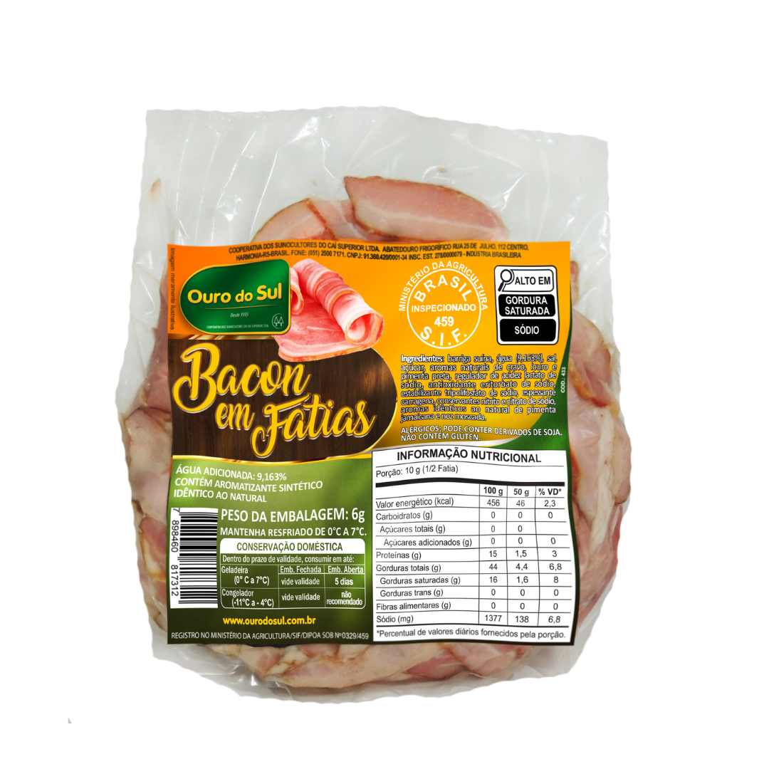 Bacon Picado e Fatiado