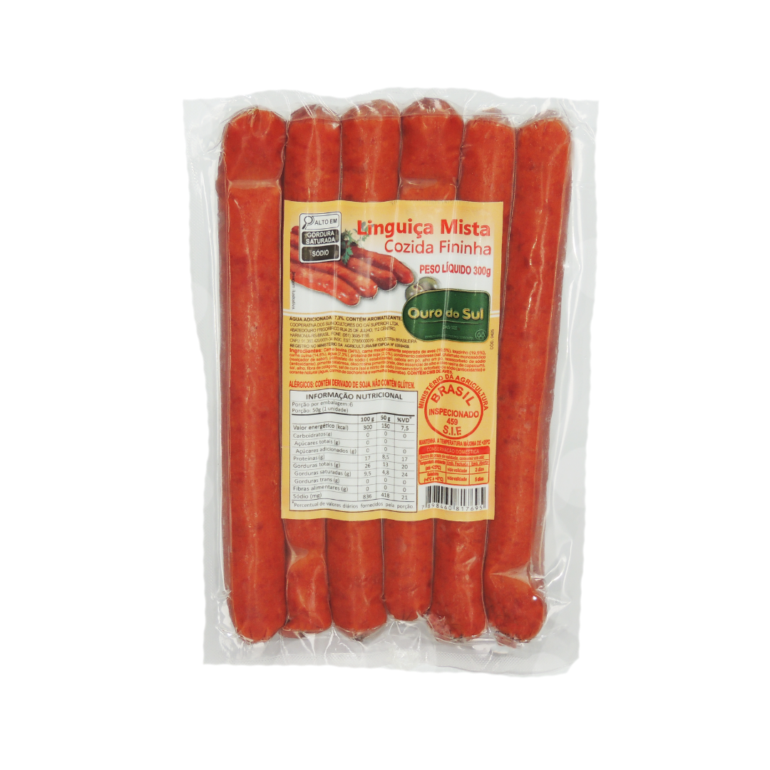 Linguiça Tipo Calabresa Fina 300g