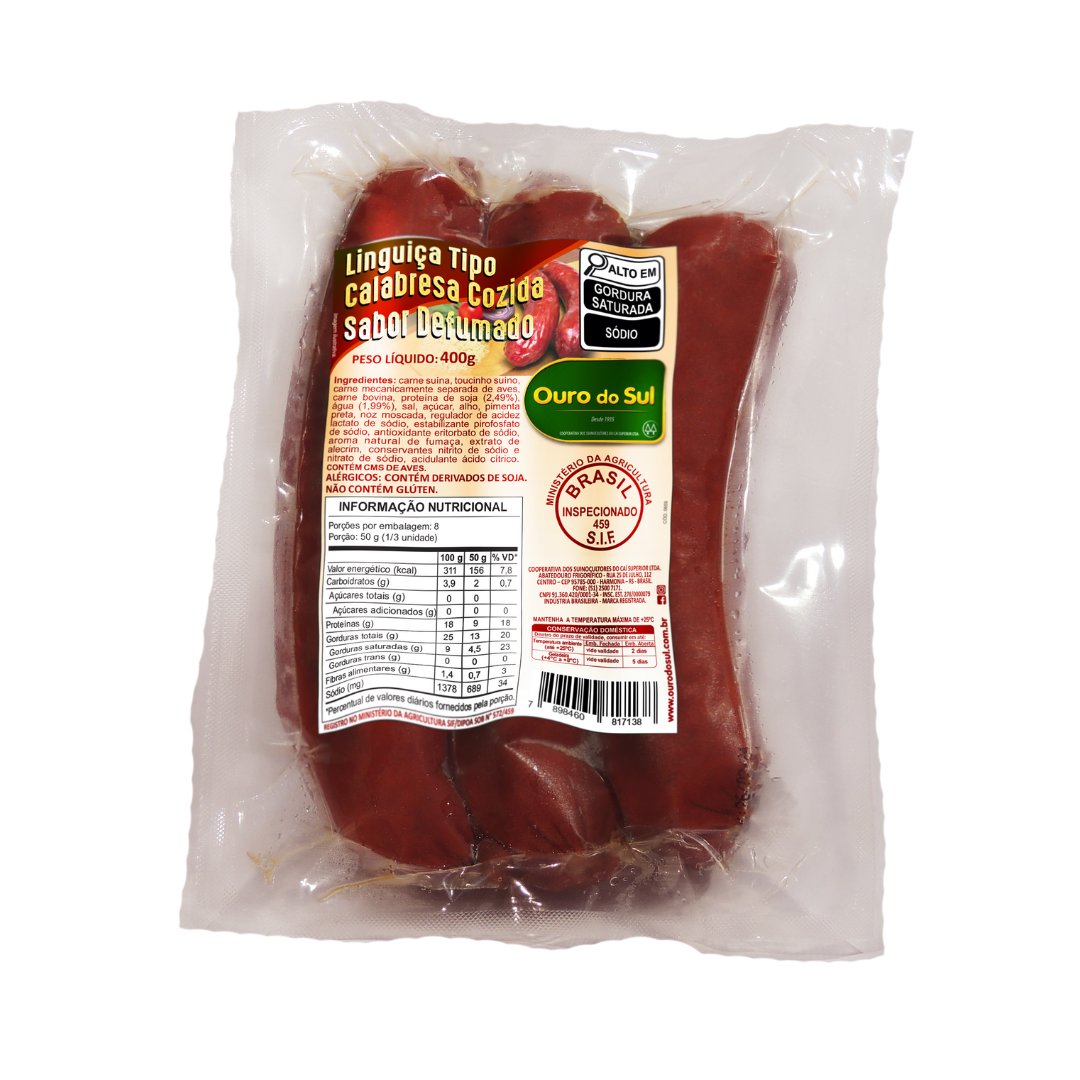Linguiça Tipo Calabresa Fatiada