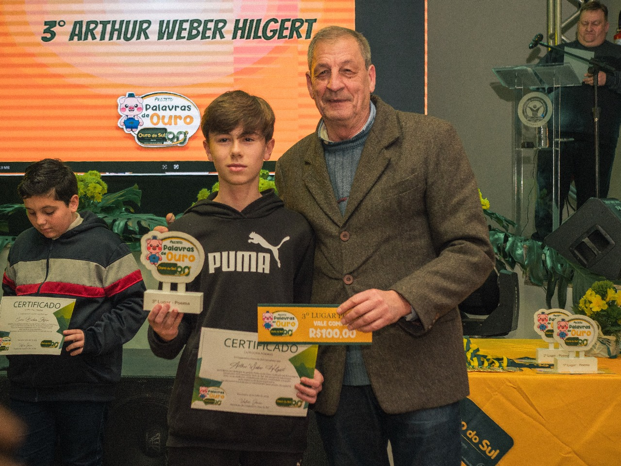 Arthur Weber Hilgert — 3º lugar nos poemas do Palavras de Ouro Harmonia 2025
