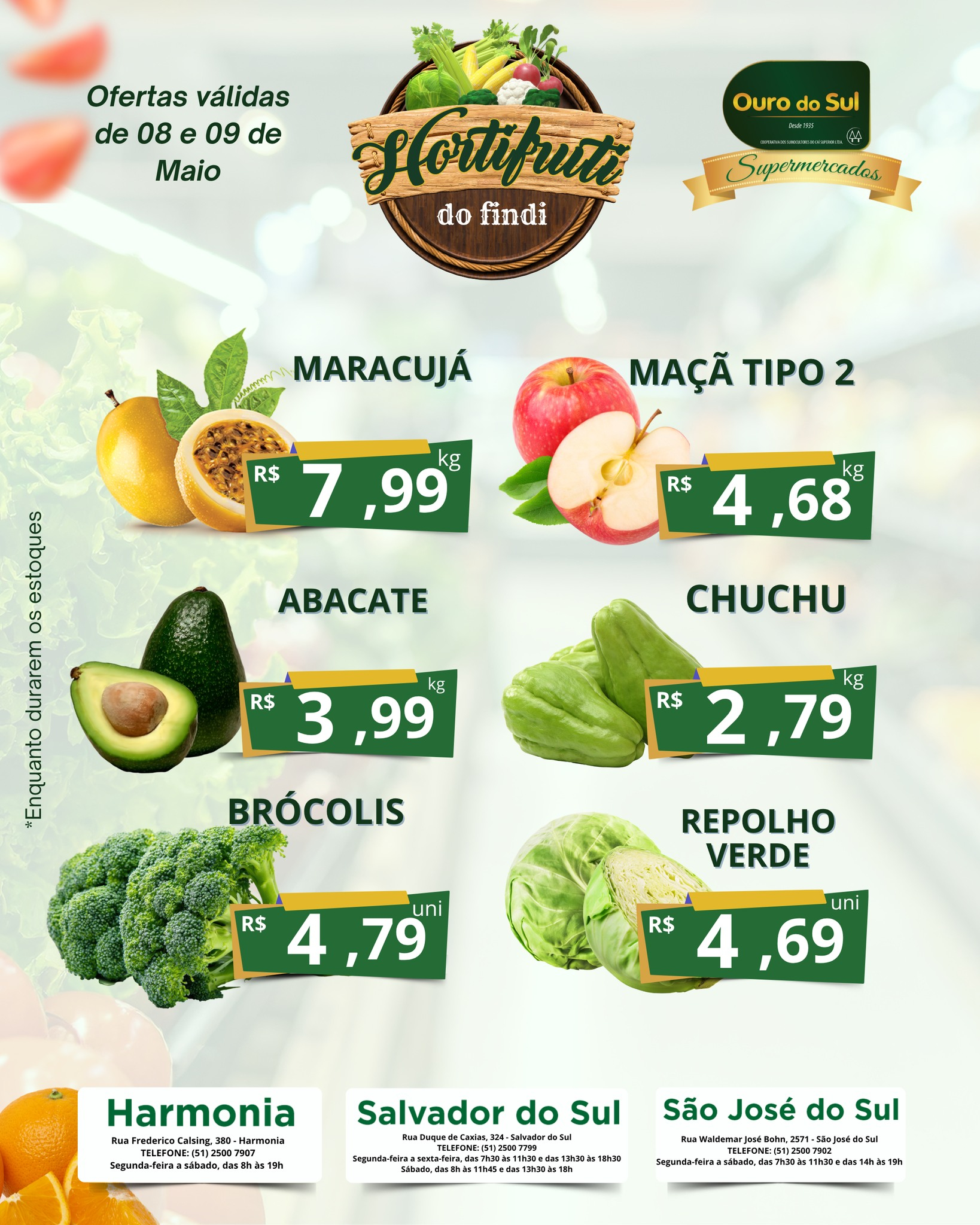 Promoção Fim de Semana Hortifuti — Supermercados Ouro do Sul